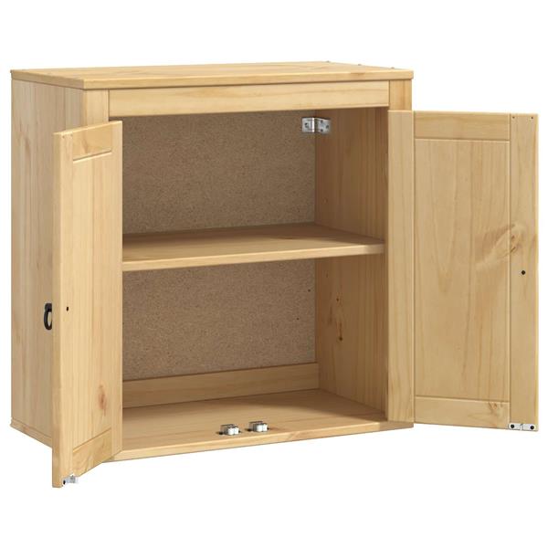 Grote foto vidaxl kast met plank honing 60 x 32 x 40 cm massief grenenhout huis en inrichting keukens