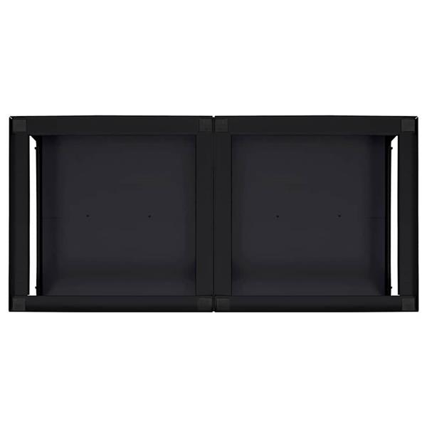 Grote foto vidaxl wasmachine pedestal 2 pcs zwart 64 x 55 x 32.5 cm staal witgoed en apparatuur wasmachines