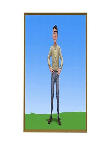 Grote foto infinity lachspiegel 60x38cm hobby en vrije tijd feestartikelen