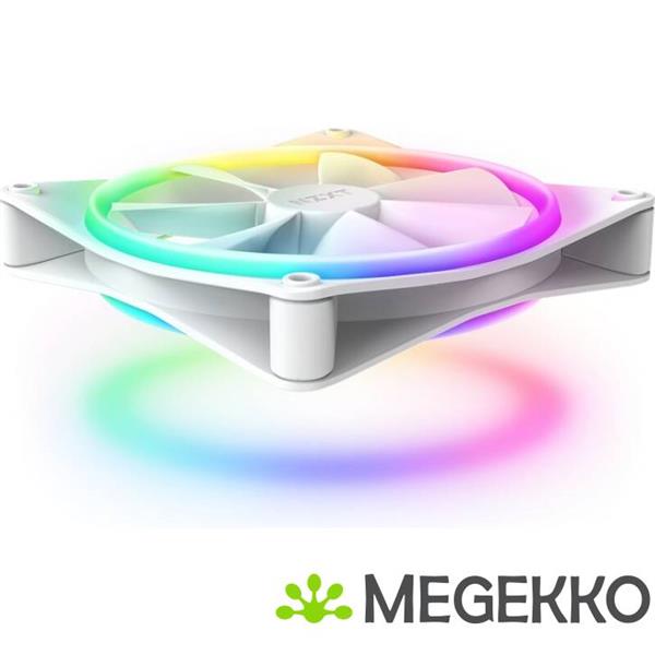 Grote foto nzxt f140 rgb duo 140mm rgb fan twin white computers en software overige computers en software