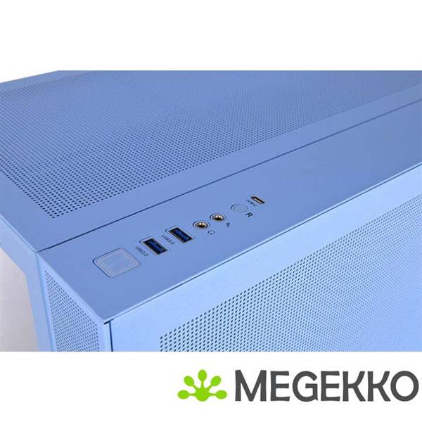 Grote foto thermaltake view 380 tg argb hydrangea blue midi tower blauw computers en software behuizingen en kasten