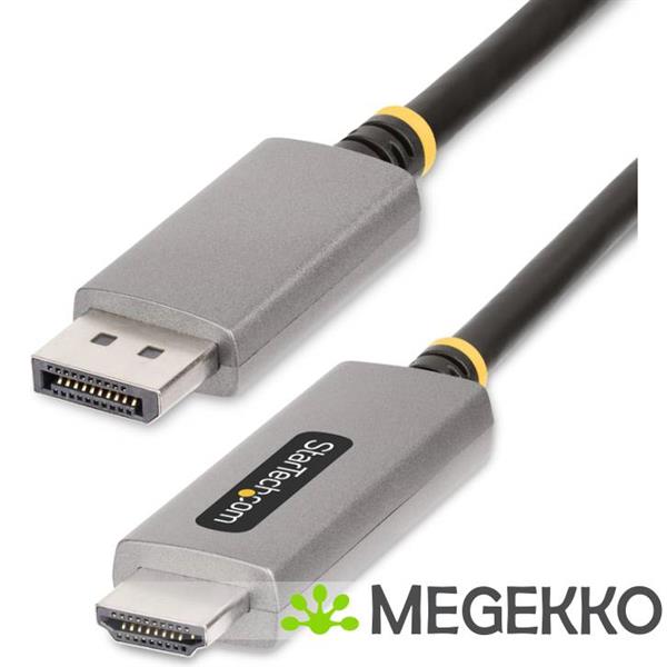 Grote foto startech.com 2m displayport naar hdmi adapter kabel 8k 60hz 4k 144hz hdr10 actieve dp 1.4 naar h computers en software overige computers en software