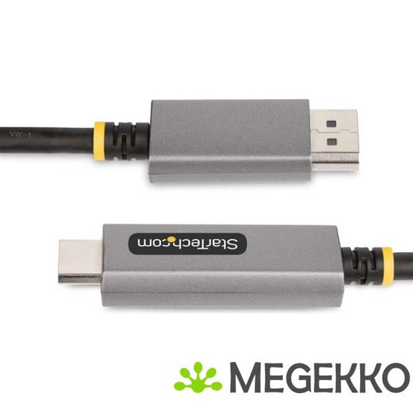 Grote foto startech.com 2m displayport naar hdmi adapter kabel 8k 60hz 4k 144hz hdr10 actieve dp 1.4 naar h computers en software overige computers en software