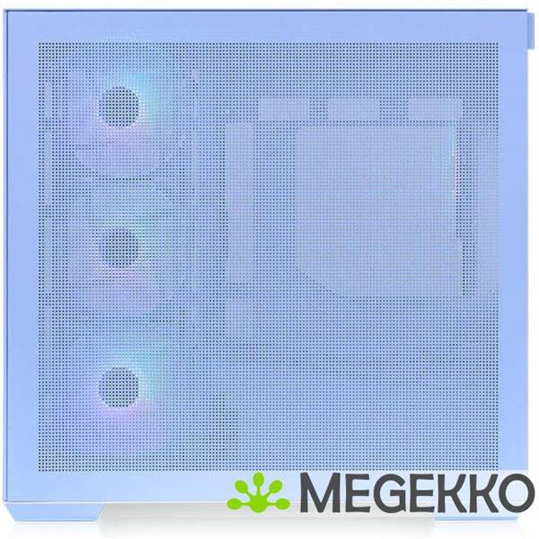 Grote foto thermaltake view 380 tg argb hydrangea blue midi tower blauw computers en software behuizingen en kasten