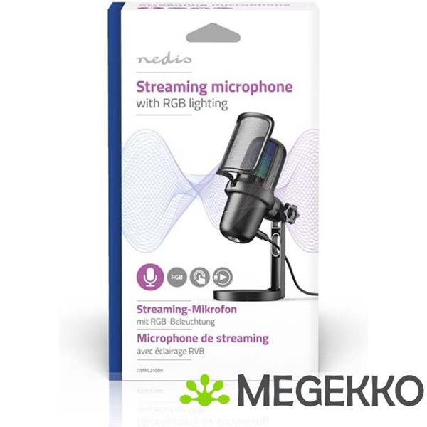 Grote foto nedis gaming microfoon usb type a met pop filter computers en software overige computers en software