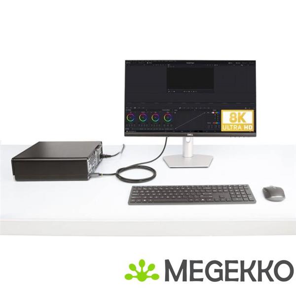 Grote foto startech.com 2m displayport naar hdmi adapter kabel 8k 60hz 4k 144hz hdr10 actieve dp 1.4 naar h computers en software overige computers en software
