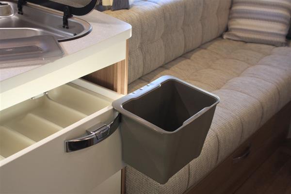 Grote foto afvalemmer inbouw 5l grijs caravans en kamperen caravan accessoires