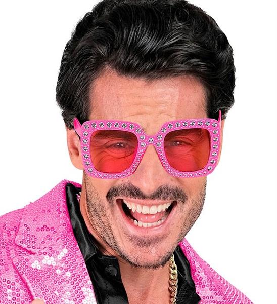Grote foto roze bril met glitters verzamelen overige verzamelingen