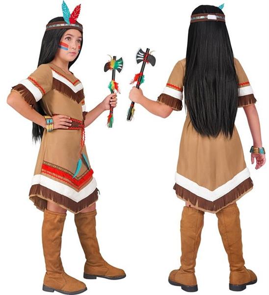 Grote foto indianen kostuum bruin kind verzamelen overige verzamelingen