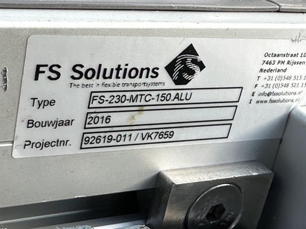 Grote foto fs solutions bochtband met modulaire band 725 bocht 90 breedte19 cm agrarisch transportbanden