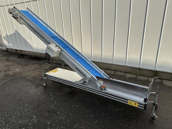 Grote foto mb conveyors opvoerband 80 horizontaal en 290 cm schuin doe het zelf en verbouw afvalverwerking
