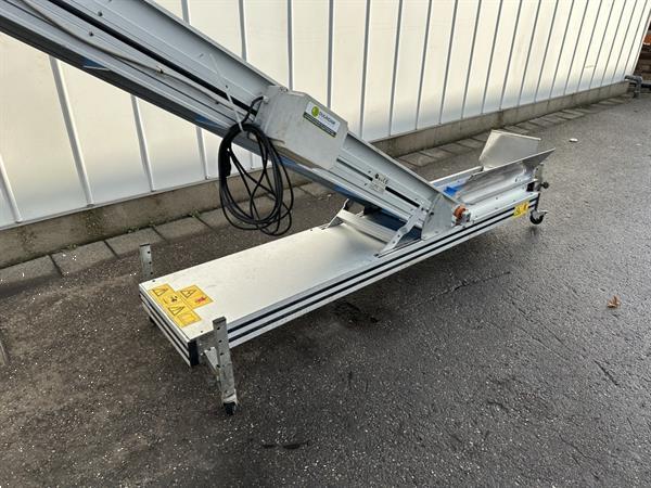 Grote foto mb conveyors opvoerband 80 horizontaal en 290 cm schuin doe het zelf en verbouw afvalverwerking