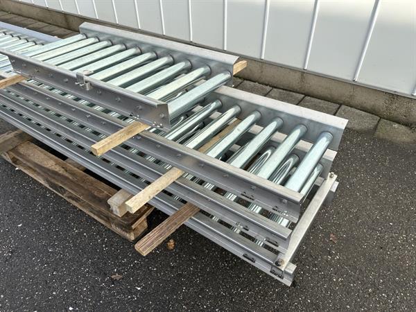 Grote foto rollenbaan roestvrij staal 910 x 40 cm agrarisch transportbanden