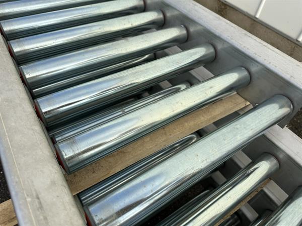 Grote foto rollenbaan roestvrij staal 910 x 40 cm agrarisch transportbanden