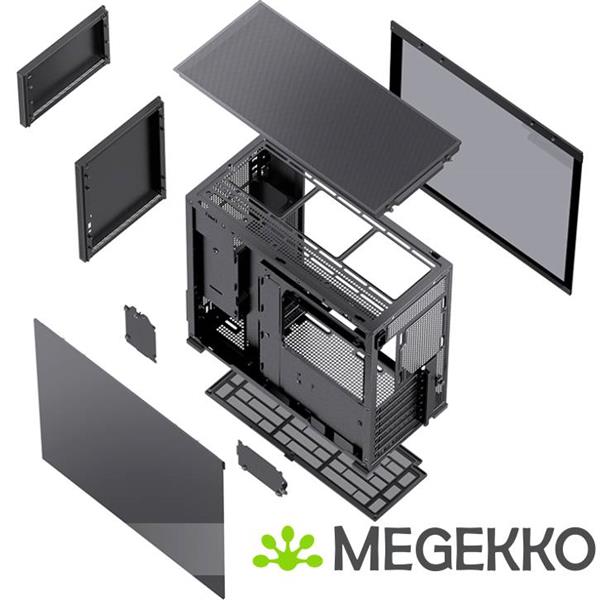 Grote foto jonsbo d41 std black computers en software behuizingen en kasten