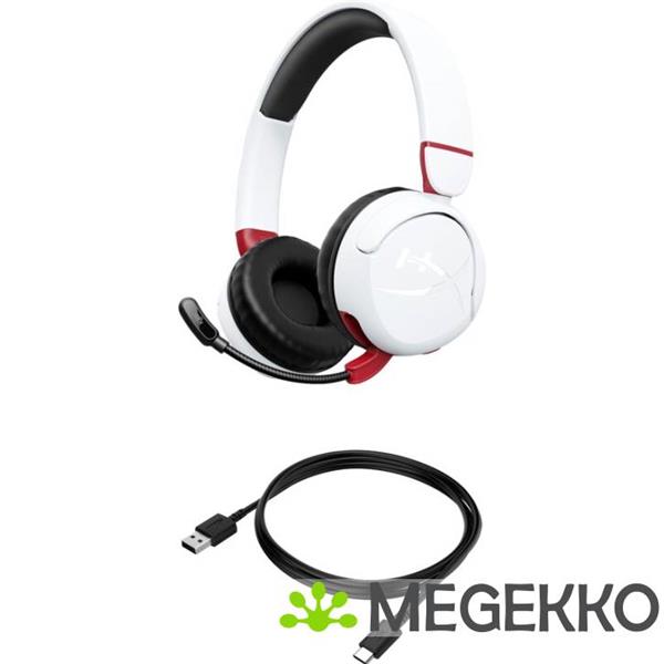 Grote foto hyperx cloud mini draadloos wit audio tv en foto koptelefoons