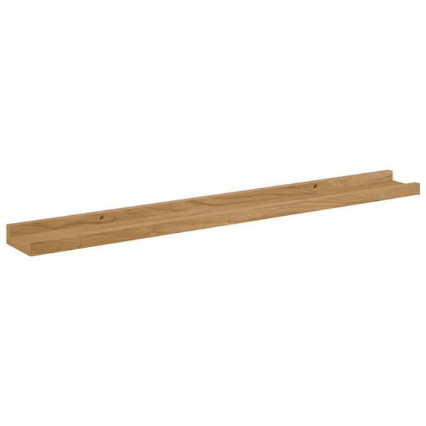 Grote foto vidaxl wandplank met plank 2 pcs bruin 80 x 9 x 3 cm bewerkt hout huis en inrichting woningdecoratie