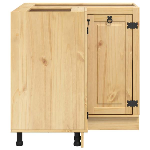 Grote foto vidaxl kast met plank honing 60 x 32 x 40 cm massief grenenhout huis en inrichting keukens