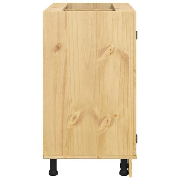 Grote foto vidaxl kast met lade honing 80 x 46 x 81 5 cm massief grenenhout huis en inrichting keukens