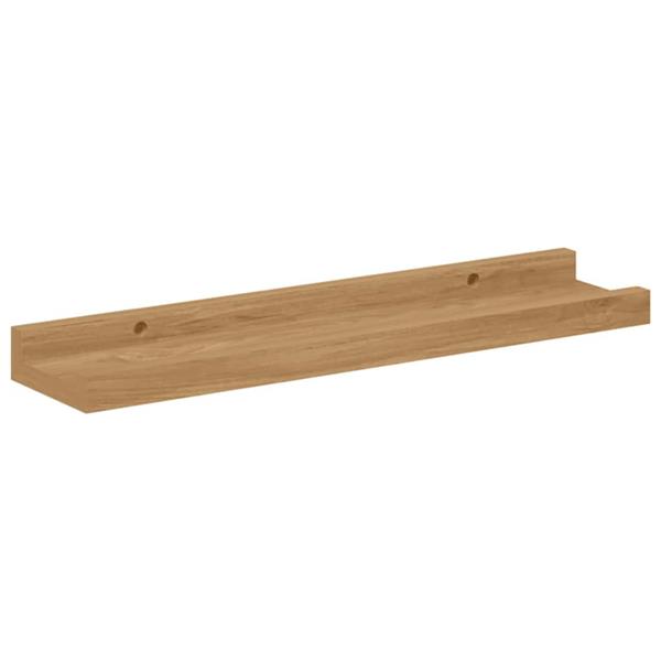 Grote foto vidaxl wandplank met plank 4 pcs bruin 40 x 9 x 3 cm bewerkt hout huis en inrichting woningdecoratie