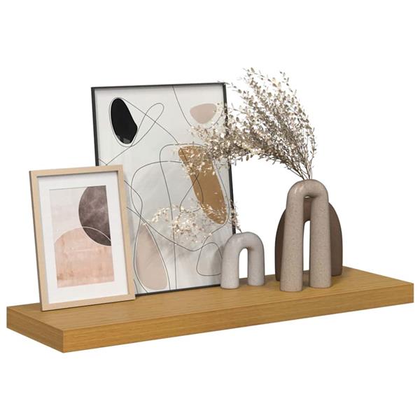 Grote foto vidaxl wandplank wandgemonteerd beige 80 x 23 5 x 4 cm bewerkt hout huis en inrichting woningdecoratie