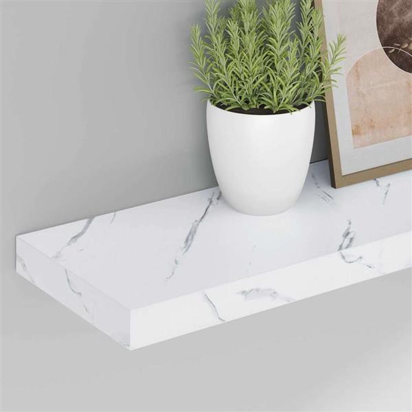 Grote foto vidaxl wandplank 2 pcs wit marmer 90 x 23 5 x 4 cm bewerkt hout huis en inrichting woningdecoratie