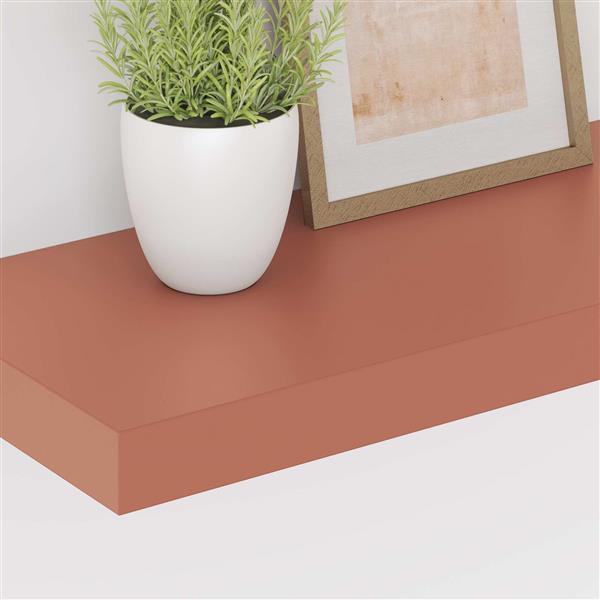 Grote foto vidaxl wandplank wandgemonteerd 4 pcs rood 50 x 23 x 4 cm bewerkt hout huis en inrichting woningdecoratie