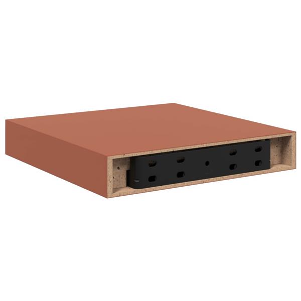 Grote foto vidaxl wandplank met opslag 2 pcs rood 23 x 23 5 x 4 cm bewerkt hout huis en inrichting woningdecoratie