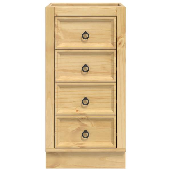 Grote foto vidaxl kast met lade honing 40 x 46 x 81 5 cm massief grenenhout huis en inrichting keukens