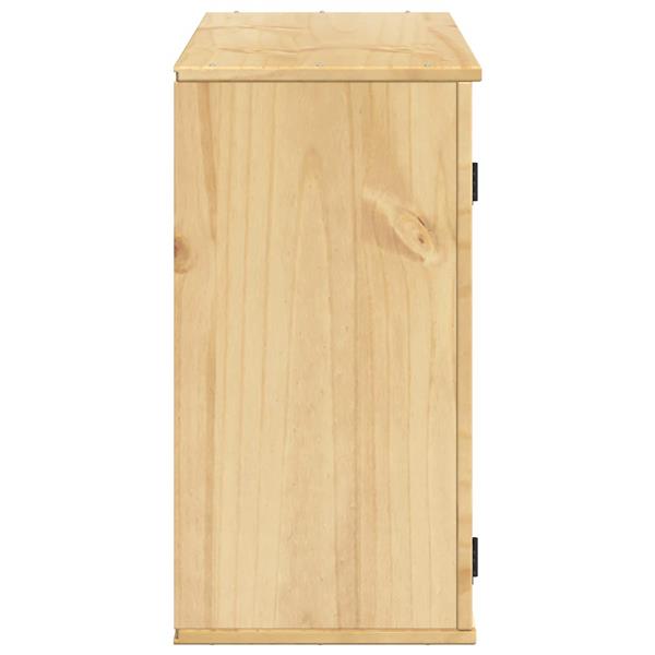 Grote foto vidaxl kast met plank honing 60 x 32 x 40 cm massief grenenhout huis en inrichting keukens