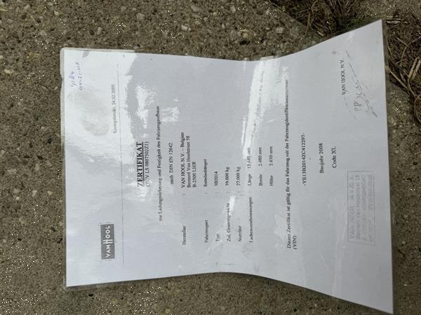 Grote foto van hool schuifzeil oplegger apk 4 2026 tautliner curtainside 2009 doe het zelf en verbouw opleggers