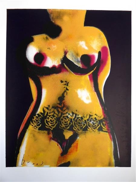 Grote foto herman brood torso antiek en kunst litho en zeefdrukken