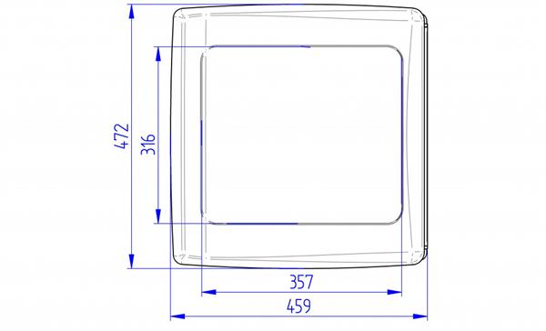 Grote foto thule vent 12v wit 40x40cm caravans en kamperen caravan accessoires
