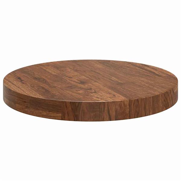 Grote foto vidaxl tafelblad donkerbruin 40 x 4 cm massief eikenhout antiek en kunst stoelen en banken