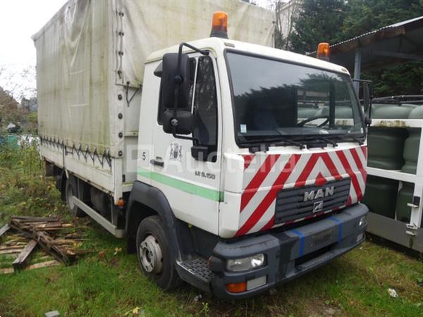 Grote foto ref 5 gordijntruck met achterklep man l2000 2005 126 661 km doe het zelf en verbouw vrachtwagens