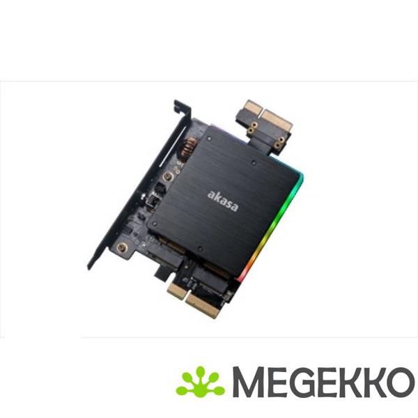 Grote foto akasa ak pccm2p 04 interfacekaart adapter m.2 intern computers en software netwerkkaarten routers en switches
