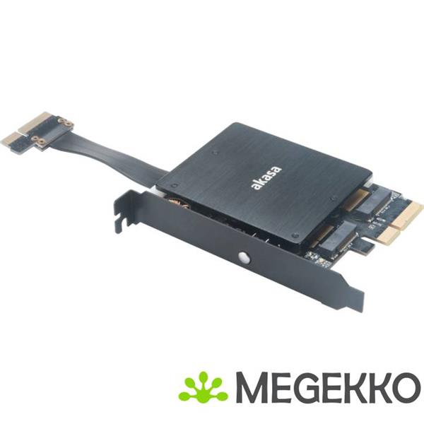 Grote foto akasa ak pccm2p 04 interfacekaart adapter m.2 intern computers en software netwerkkaarten routers en switches