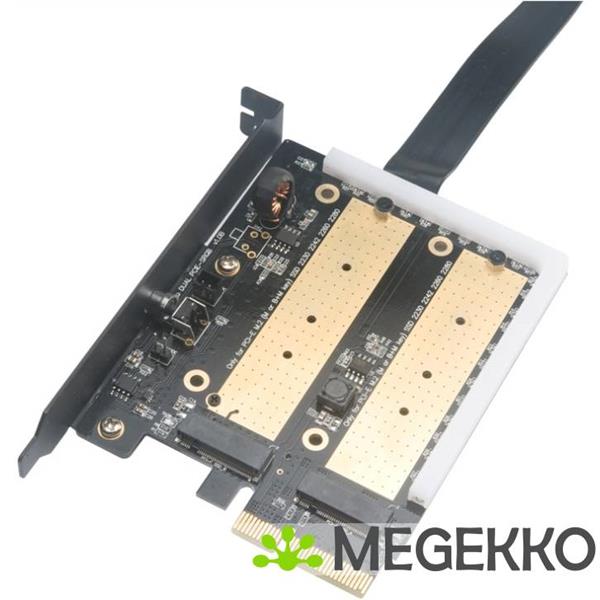 Grote foto akasa ak pccm2p 04 interfacekaart adapter m.2 intern computers en software netwerkkaarten routers en switches