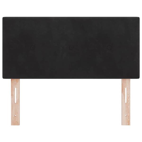 Grote foto vidaxl hoofdbord met hoofdeinde zwart 100 cm nep leer antiek en kunst stoelen en banken