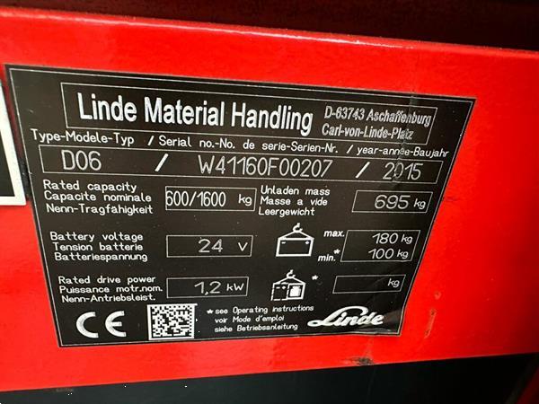 Grote foto vs 22497 elektrische duo stapelaar linded06 1724mm doe het zelf en verbouw hefwerktuigen