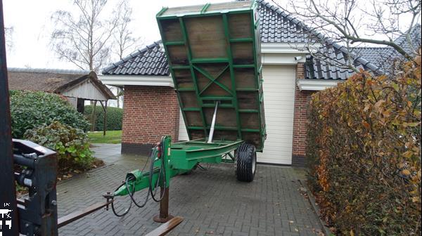 Grote foto lesscher 4 tons kipper agrarisch aanhangwagens