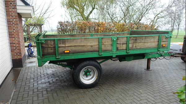 Grote foto lesscher 4 tons kipper agrarisch aanhangwagens