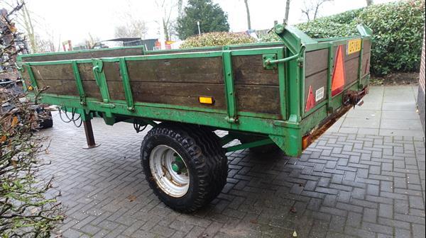 Grote foto lesscher 4 tons kipper agrarisch aanhangwagens