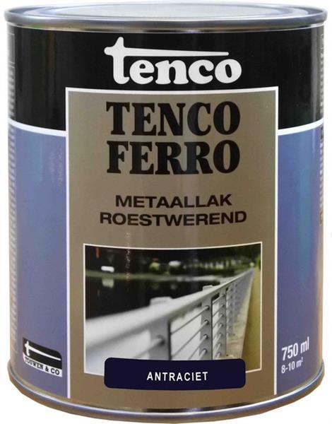 Grote foto tenco ferro metaallak 750ml antraciet doe het zelf en verbouw verven en sierpleisters
