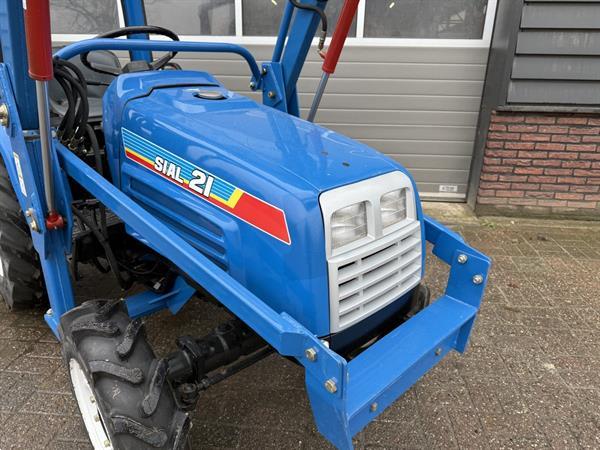 Grote foto iseki sial 21 4wd minitractor met voorlader frontlader agrarisch tractoren