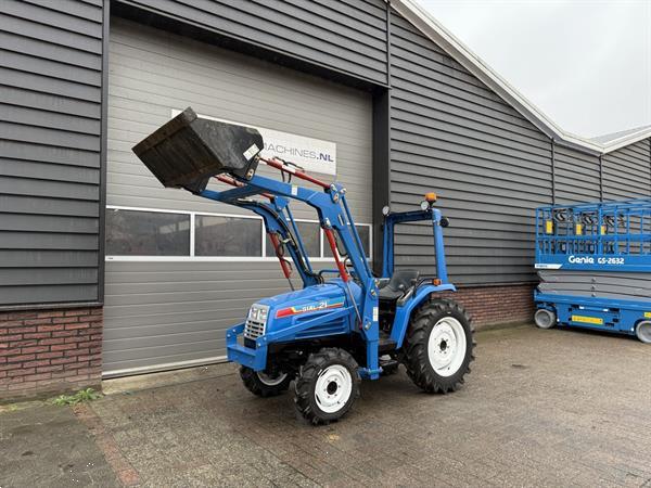 Grote foto iseki sial 21 4wd minitractor met voorlader frontlader agrarisch tractoren