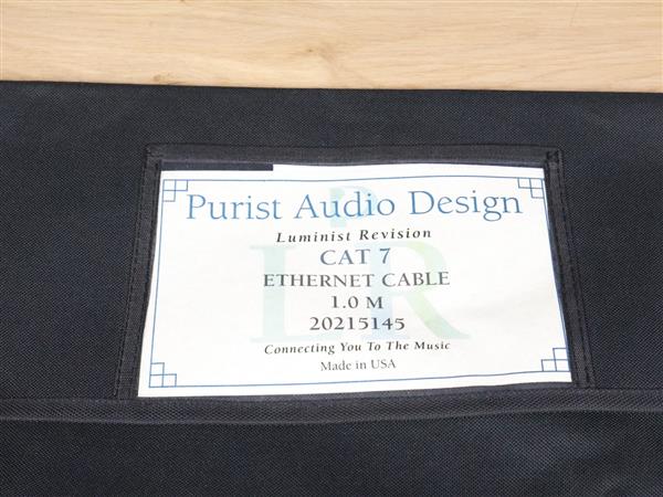 Grote foto purist audio design cat7 luminist revision audio ethernet network cable 1 5 metre audio tv en foto onderdelen en accessoires