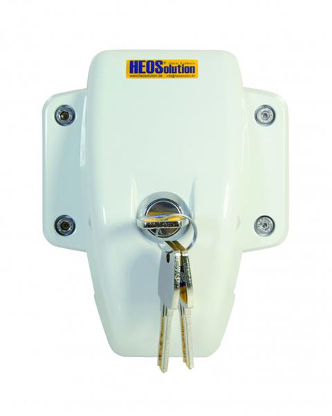 Grote foto heosafe door frame lock 1 wit caravans en kamperen caravan accessoires