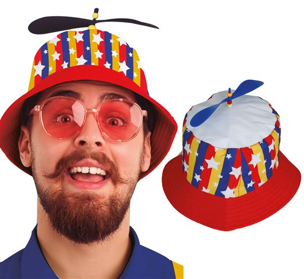 Grote foto gekleurde hoed met proppellor verzamelen overige verzamelingen