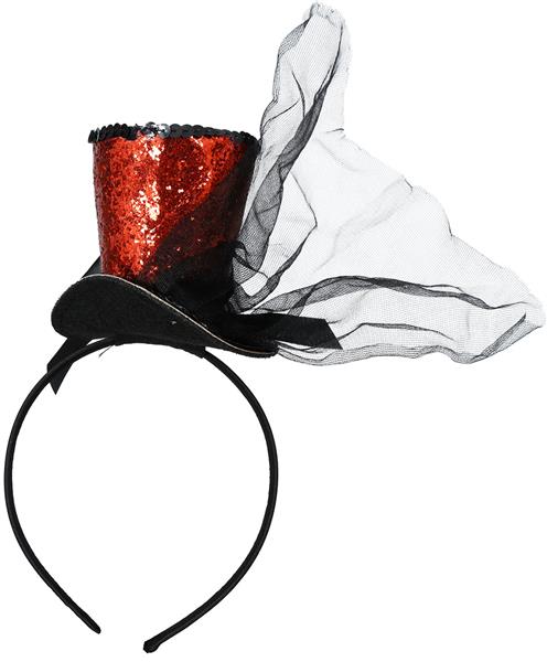 Grote foto hoed bucket hat rood zwart glitters verzamelen overige verzamelingen
